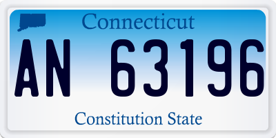 CT license plate AN63196