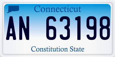 CT license plate AN63198