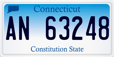 CT license plate AN63248