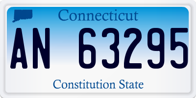 CT license plate AN63295