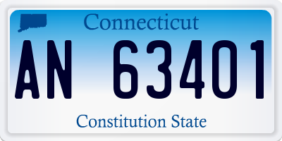 CT license plate AN63401