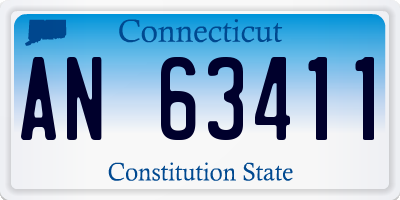 CT license plate AN63411