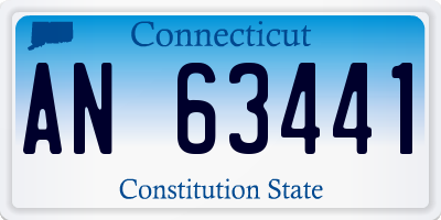 CT license plate AN63441