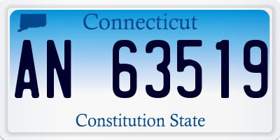 CT license plate AN63519