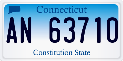 CT license plate AN63710