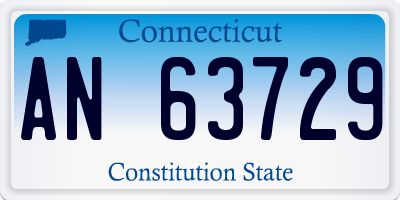 CT license plate AN63729