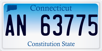CT license plate AN63775