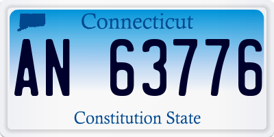 CT license plate AN63776
