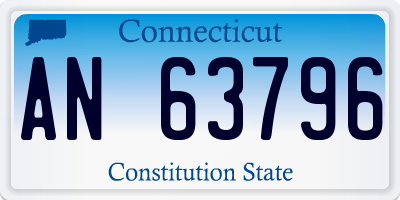 CT license plate AN63796
