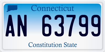 CT license plate AN63799