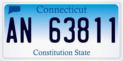 CT license plate AN63811