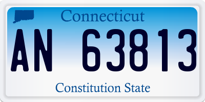 CT license plate AN63813