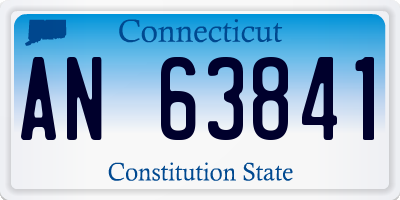 CT license plate AN63841