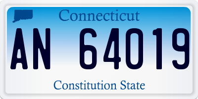 CT license plate AN64019