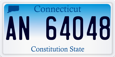 CT license plate AN64048