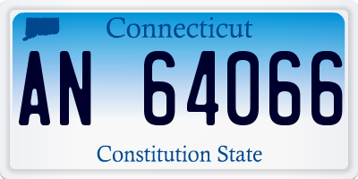 CT license plate AN64066