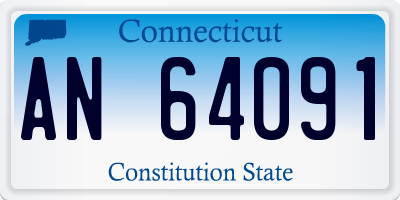 CT license plate AN64091