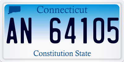 CT license plate AN64105