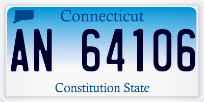 CT license plate AN64106