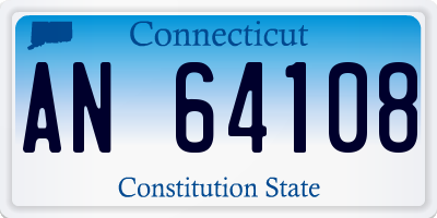 CT license plate AN64108