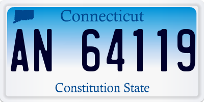 CT license plate AN64119