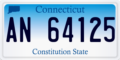 CT license plate AN64125