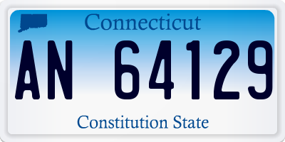 CT license plate AN64129