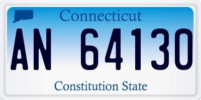 CT license plate AN64130