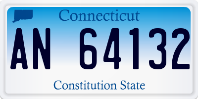 CT license plate AN64132
