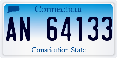 CT license plate AN64133