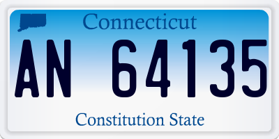 CT license plate AN64135