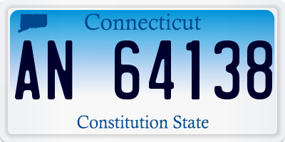 CT license plate AN64138