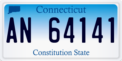 CT license plate AN64141