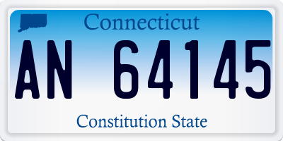 CT license plate AN64145