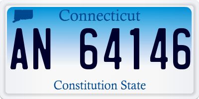 CT license plate AN64146