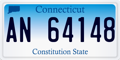 CT license plate AN64148