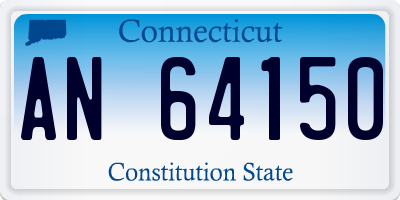 CT license plate AN64150