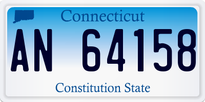 CT license plate AN64158