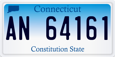 CT license plate AN64161