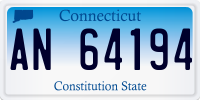 CT license plate AN64194