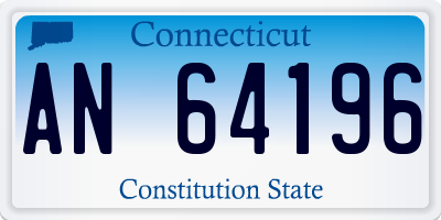 CT license plate AN64196