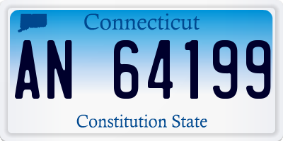 CT license plate AN64199
