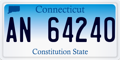 CT license plate AN64240