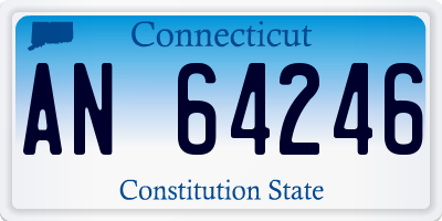 CT license plate AN64246