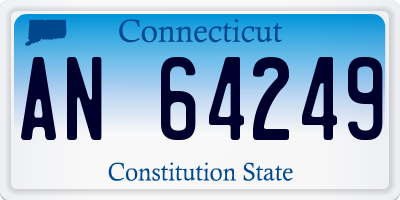 CT license plate AN64249