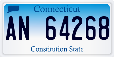 CT license plate AN64268
