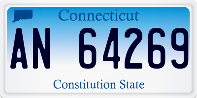 CT license plate AN64269