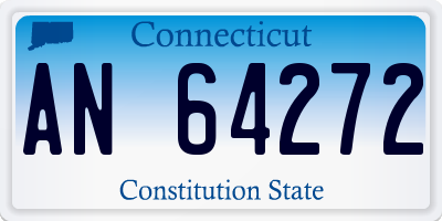 CT license plate AN64272