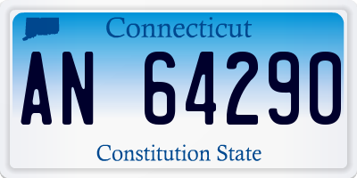 CT license plate AN64290