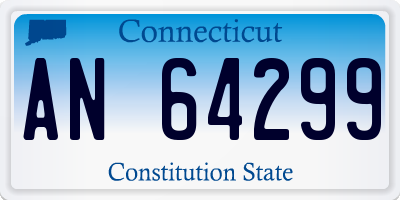 CT license plate AN64299